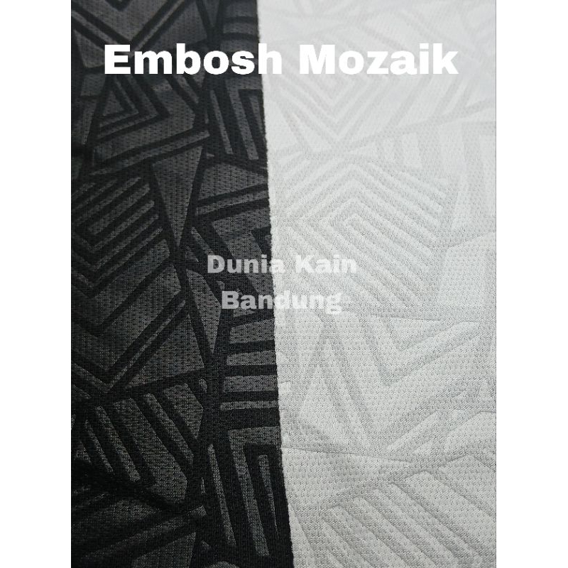 Bahan Kain Drifit Brazil Embos Mozaik Dryfit