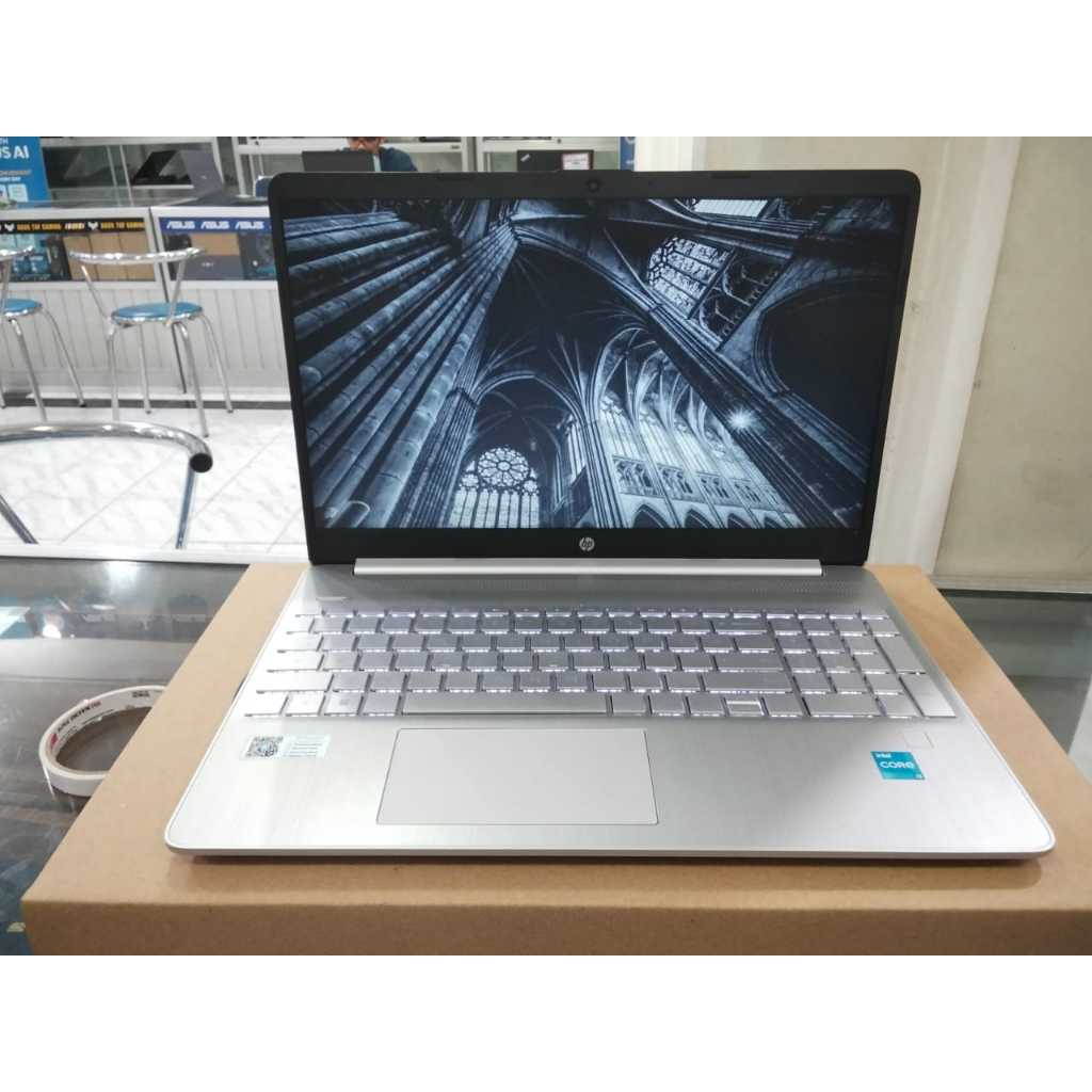 Laptop Baru HP 15S FQ5444TU core i3 Gen 12 RAM 8GB SSD 512GB 15,6 FHD Key Backlight