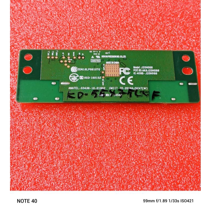 mosul Wi-Fi tv sony kd 55x7500f - pcb Wi-Fi tv sony kd 55x7500f