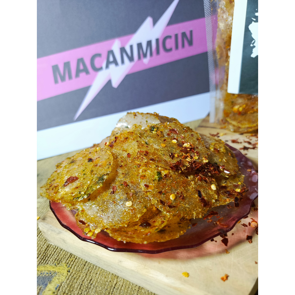 

Keripik kaca Kripca Renyah gurih nagih 250/500/1kg Macan Micin