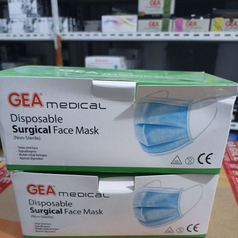 Masker Karet GEA Isi 50 Pcs Single Pack