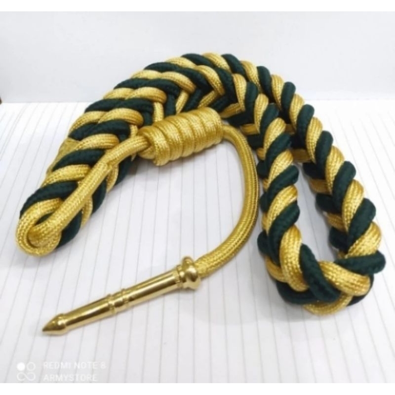 talikur ajudan  PDH TNI AD # GOLD DAN HIJAU ARMY