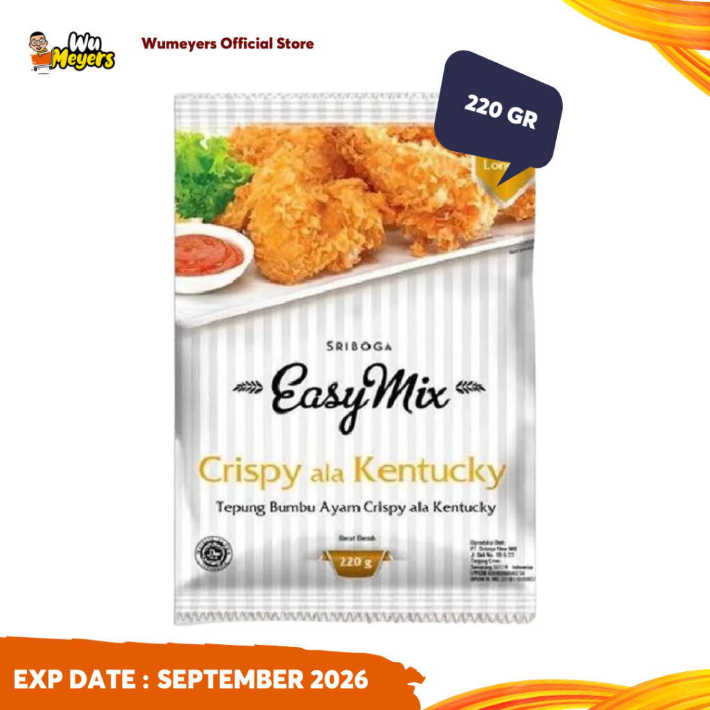 

Tepung Easymix Crispy Ala Kentucky 220gr Sriboga