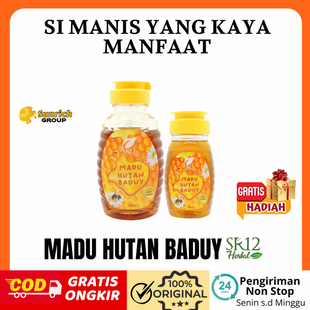 

Madu Hutan Baduy SR12 140gr 300gr Madu Asli Hutan Original