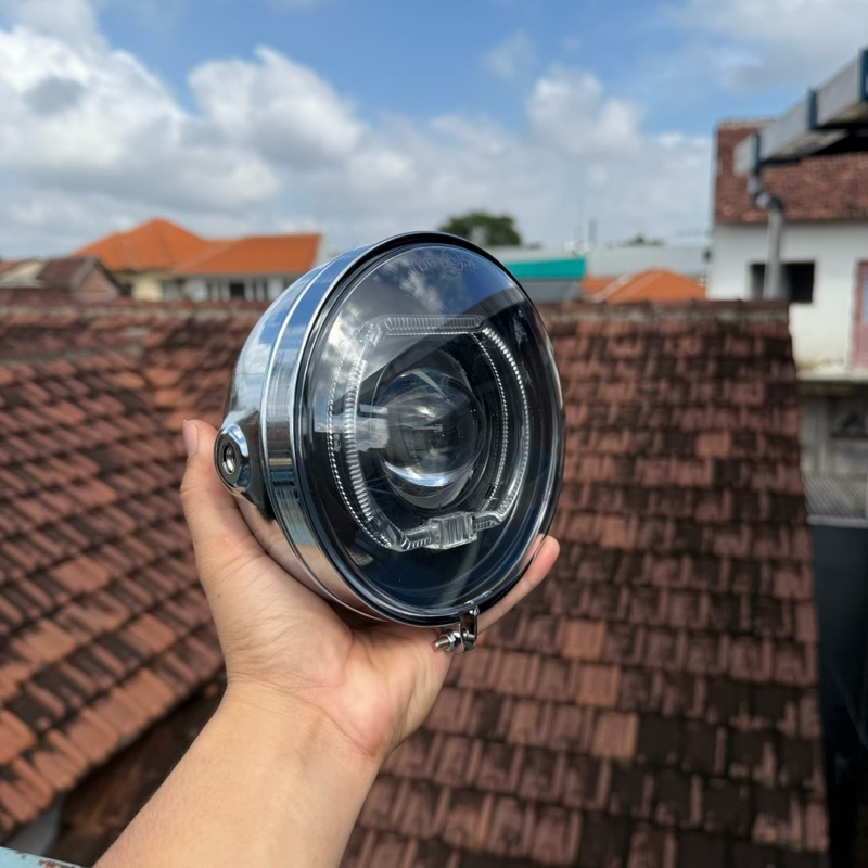 LAMPU BILED LAMPU DEPAN BILED UKURAN 3 INCH SET BATOK L2G CROME PRODUK DAY