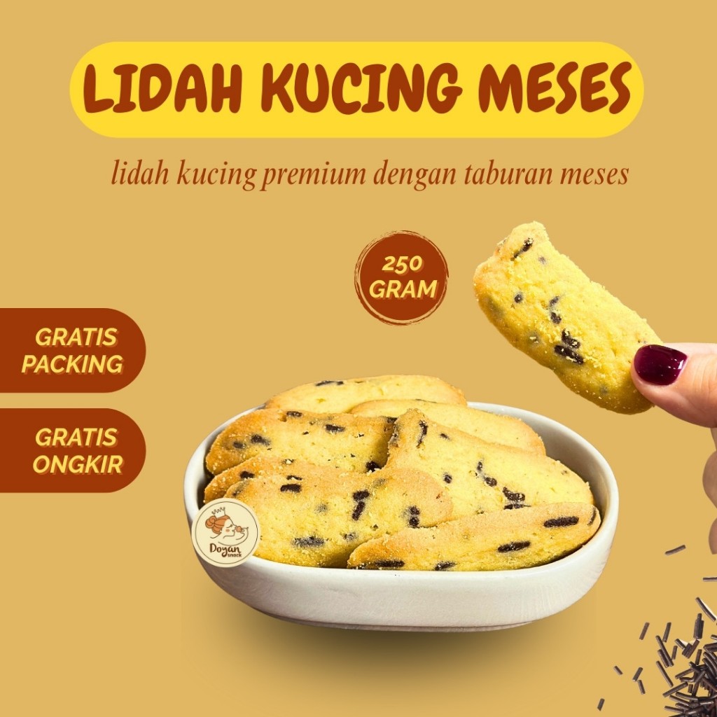 

LIDAH KUCING MESES / LIDAH KUCING COKLAT 250GR