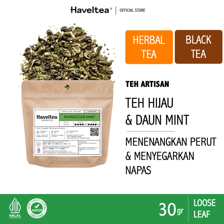 

Haveltea Moroccan Mint Leaves Tea Pure Mint Teh Hijau Peppermint