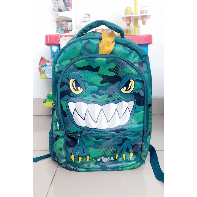 PL Smiggle Backpack Tas Ransel Dino Original