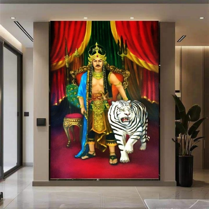 HIASAN DINDING/POSTER HARIMAU & PRABU SILIWANGI TANPA BINGKAI