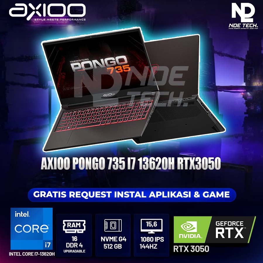 AXIOO PONGO 735 I7 13620H RTX3050