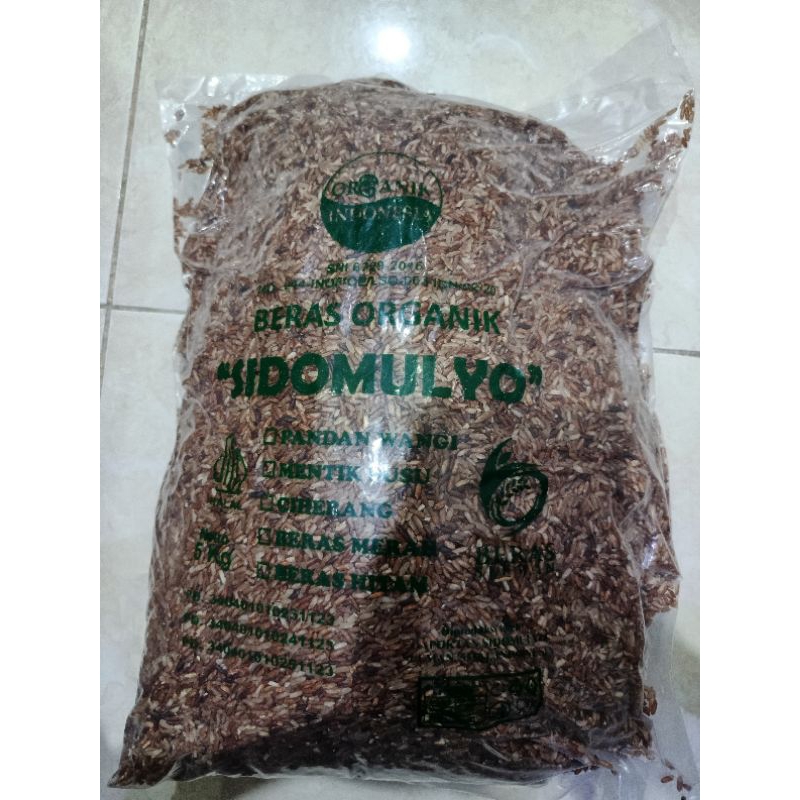

Beras Merah Organik Premium Super Sidomulyo Kemasan 5 kg