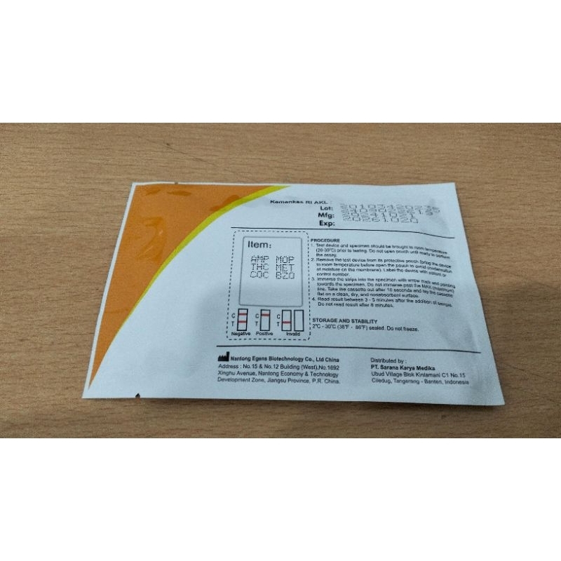 JUAL ALAT TEST NARKOBA 6 PARAMETER SR 25 TEST PERBOX