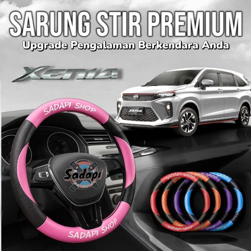 Sarung Stir Mobil Daihatsu Xenia, Cover Stir Mobil Xenia, Sarung Stir Minibus
