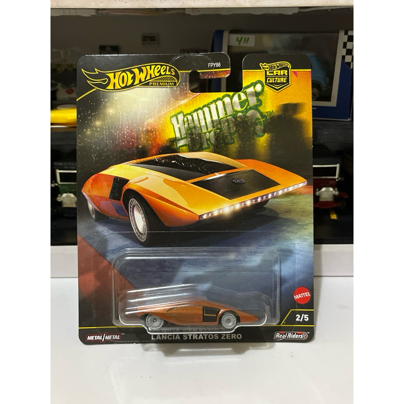 Hot Wheels Premium Lancia Stratos Zero Hummer Drop