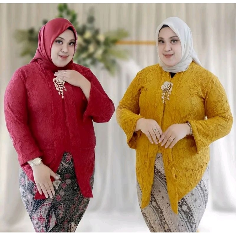 SYIFA KEBAYA • PROMO DISKON BEST SELLER SETELAN DAN ATASAN BAJU KEBAYA FLOY KARTINI BROKAT JUMBO XXX