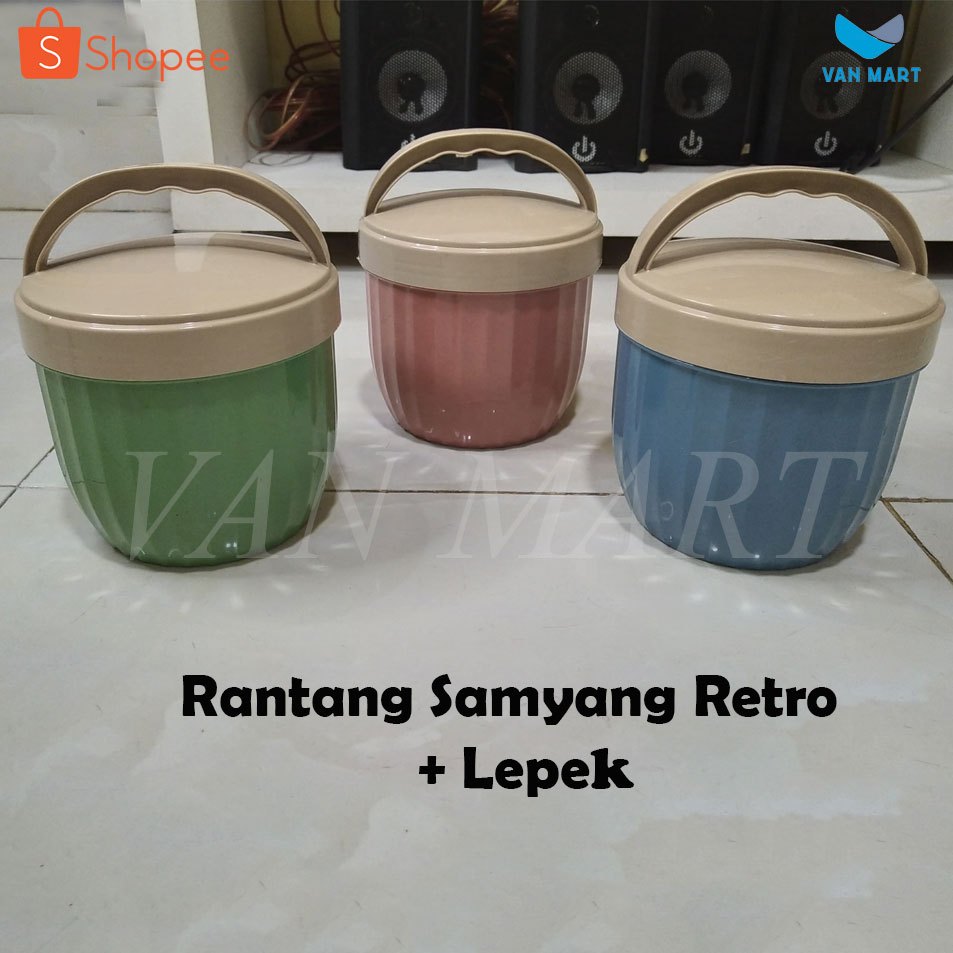 Rantang Bulat Samyang Retro || Rantang Makanan || Rantang Plastik