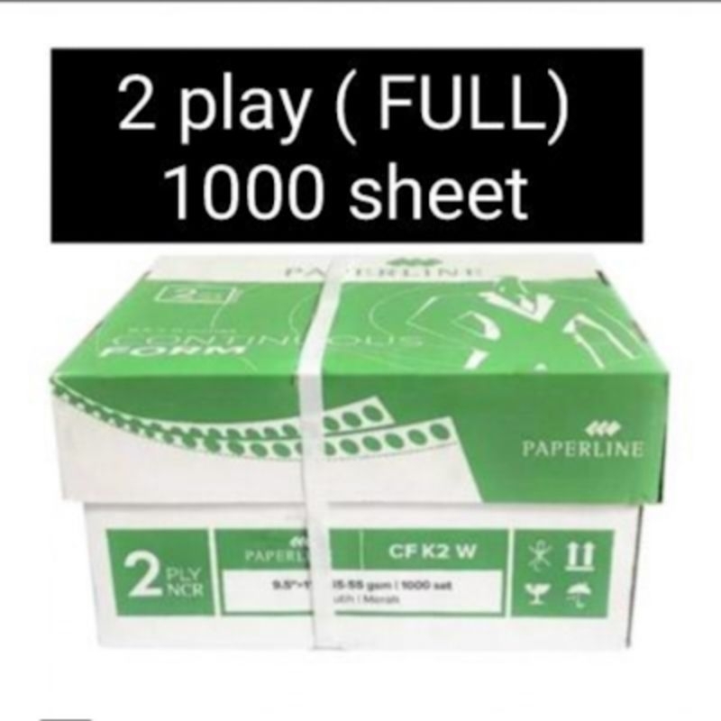 

Kertas Print Form/2 play/Full/ 1000 sheet