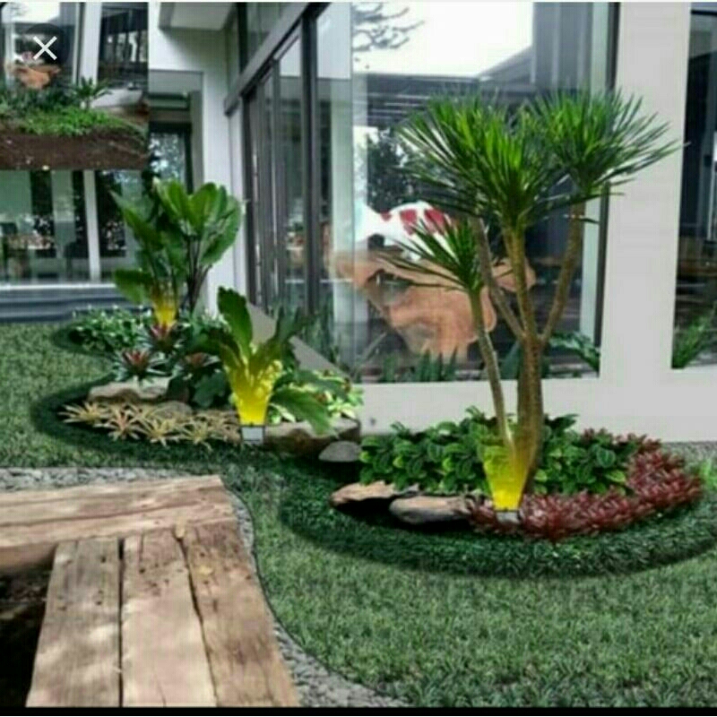 taman minimalis depan rumah