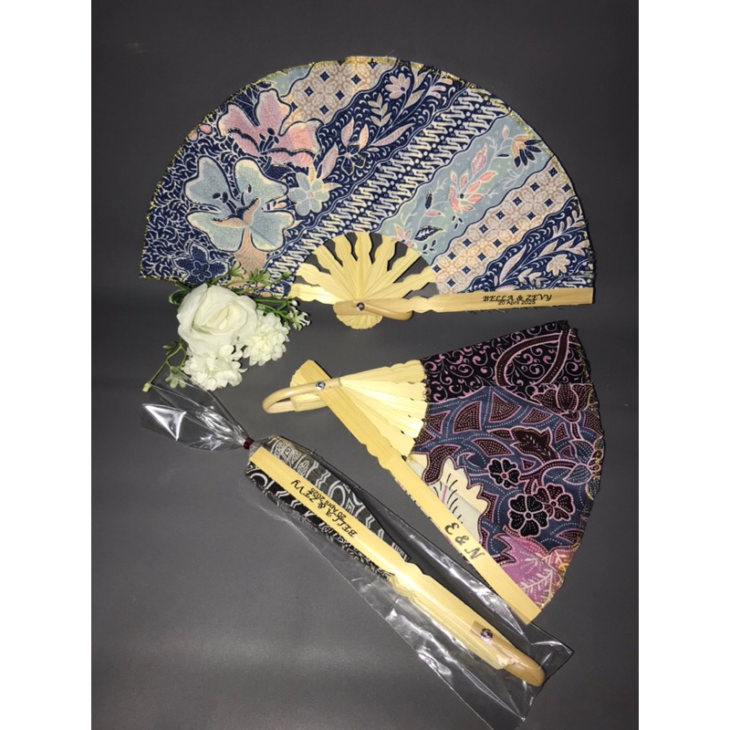 SouvenirPernikahan/KipasBatikBambu/CustomSablonNama