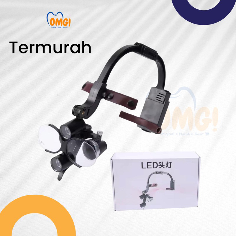 Dental loupe /dental loupe with lamp 2,5x/dental loupe with lamp 3,5x
