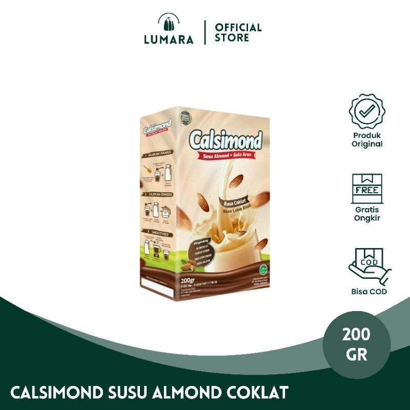Calsimond Susu Almond Susu Almond Asi Booster Susu Almond Pelancar Asi Susu Almond Ibu Hamil Rasa Co
