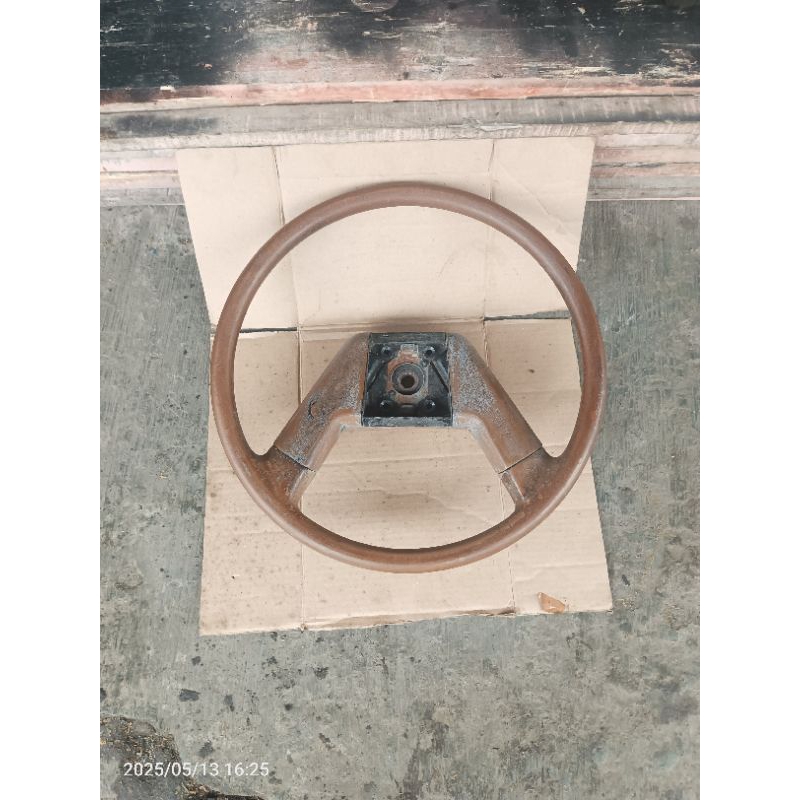 SETIR STIR TOYOTA KIJANG SUPER COKLAT TANPA TOMBOL KLAKSON ORIGINAL COPOTAN