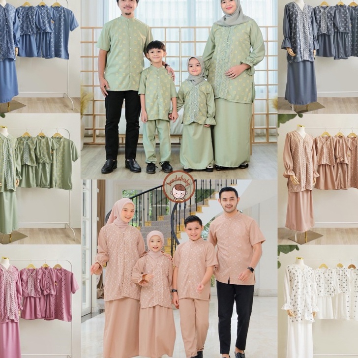 PO RAYANA Series FAMILY SET RAYA Baju Sarimbit Couple Set Keluarga Lebaran 225