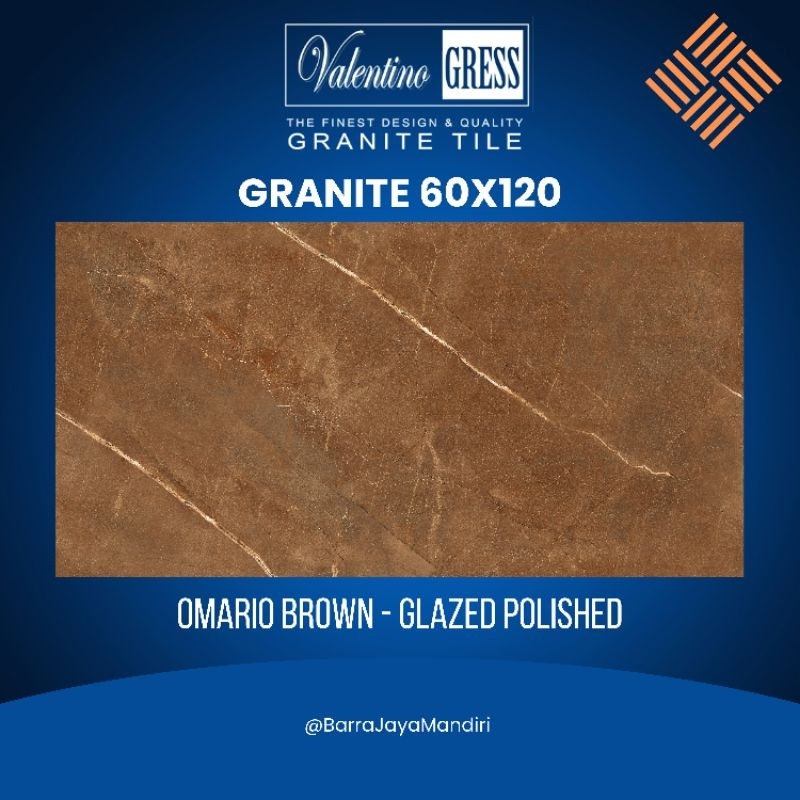 GRANITE 60X120 OMARIO BROWN | GLAZED POLISHED