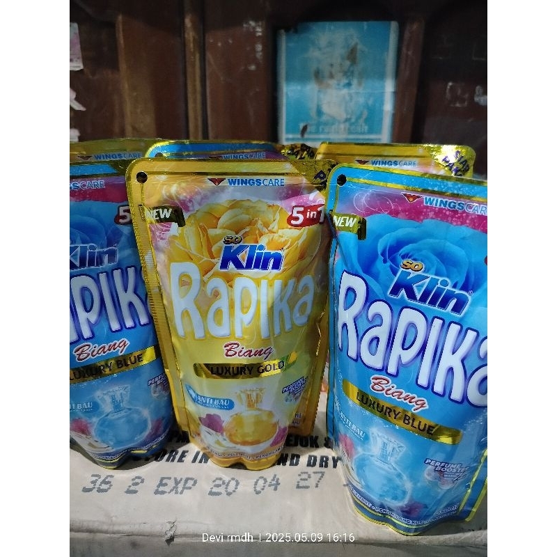 soklin Rapika pelicin baju