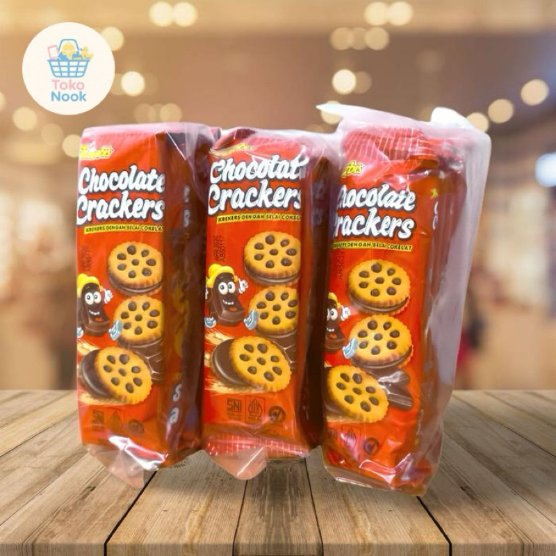 

Interbis - Chocolate Crackers 20Gr Biskuit Kue Kering Anak Dewasa Cemilan Murah ISI 10