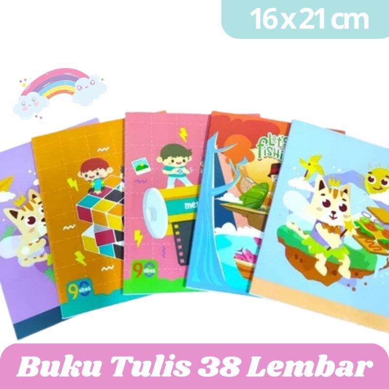 

Buku Tulis 38 lembar 1 pack isi 10