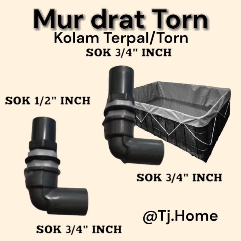 Mur Tandon Air Serbaguna Vlok Lem Torn Kolam Terpal Filter Aquarium Serbaguna