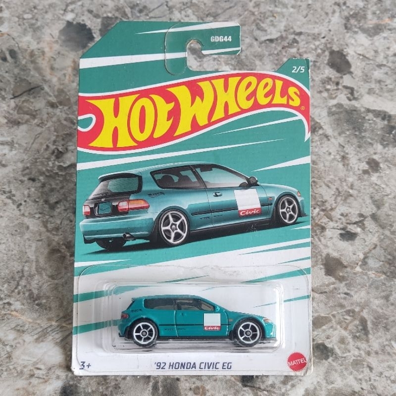 Hot Wheels Honda Civic Anniversary Series 2022 92 Honda Civic EG Hijau Tosca - HW SERIES