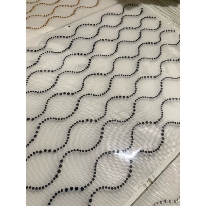 PAYET PRESS MOTE GOSOK SWAROVSKI MOTIF GELOMBANG