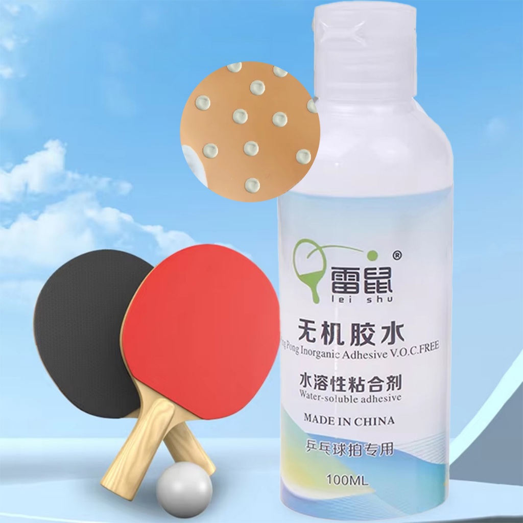 Lem bet tenis meja Kelarutan Air Lem Karet Bet Tenis Meja Cepat kering Lem Tenis Meja 100ML