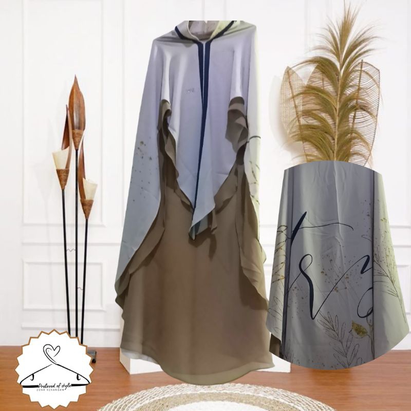 Khimar printing trz preloved