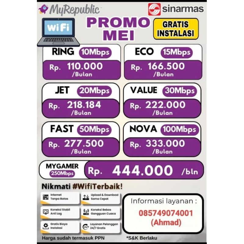 Internet Murah My Republic Kediri By XL