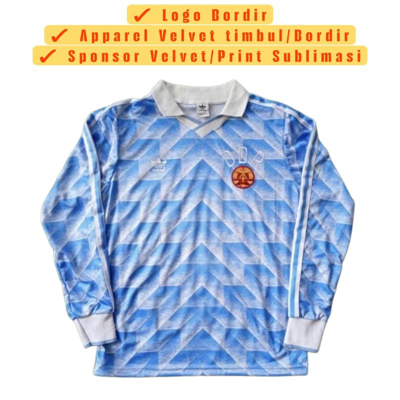Jersey Retro DDR East Germany 1988 Vintage Jersey Rare