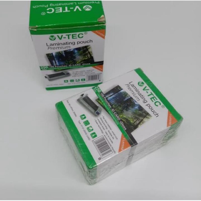 

V-TEC PLASTIK LAMINATING KTP 100Micron - 200Micron (1 pck)