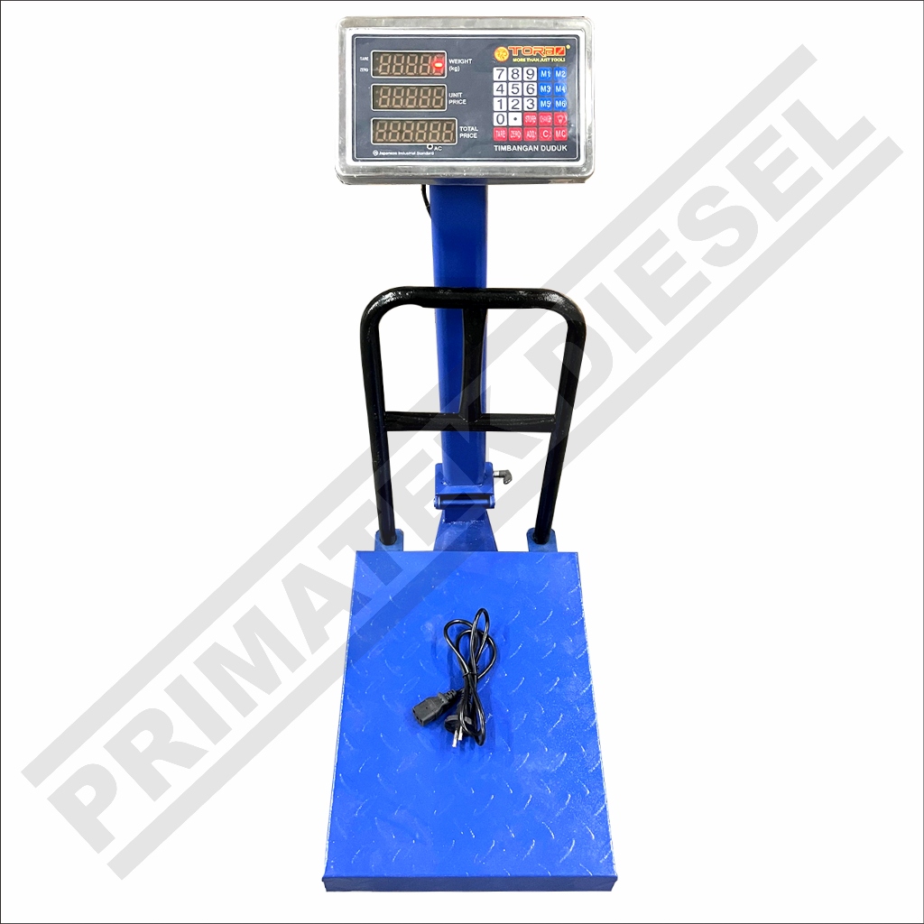 Timbangan Duduk Digital 100kg TORA / Timbangan Duduk Tiang Buah Beras Barang 100 kg TORA  / Timbanga