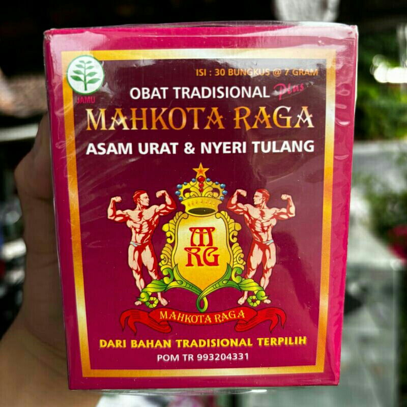 

(Original)MAHKOTA RAGA Obat Tradisional AsamUrat & NyeriTulang(30x7gr)