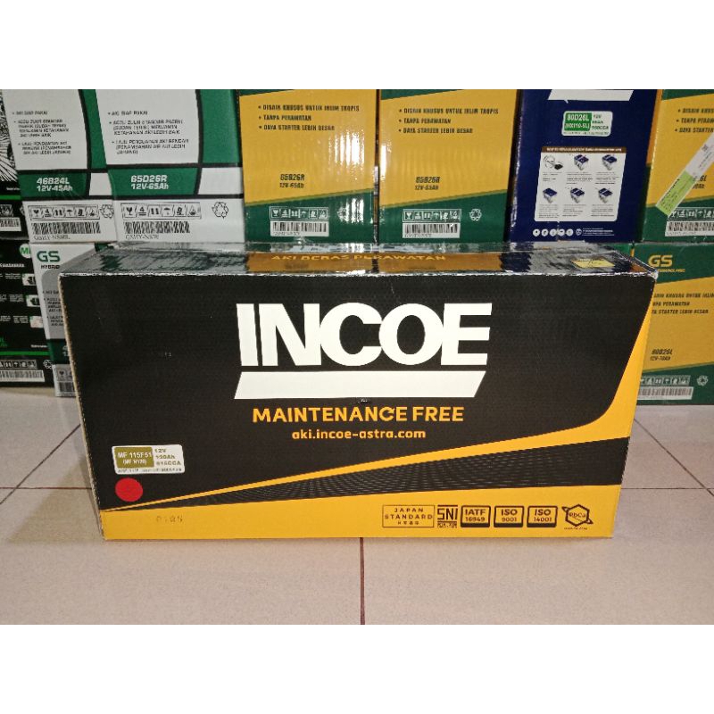 Aki Mobil Genset INCOE kering N120 / 115F51
