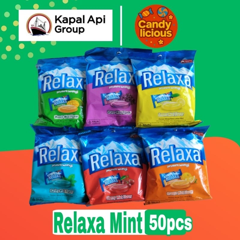 

Permen Relaxa Mint All Variant Bag 125gr isi 50pcs