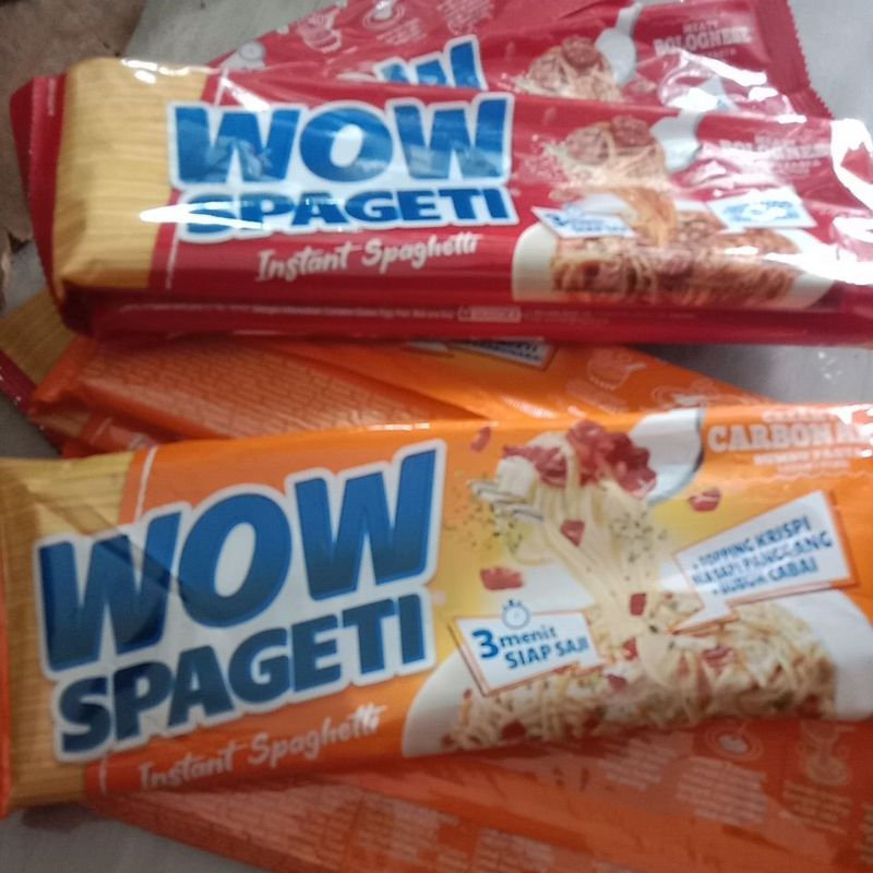 

Mi Instan Spaghetti WOW SPAGETI 18000/5pcs