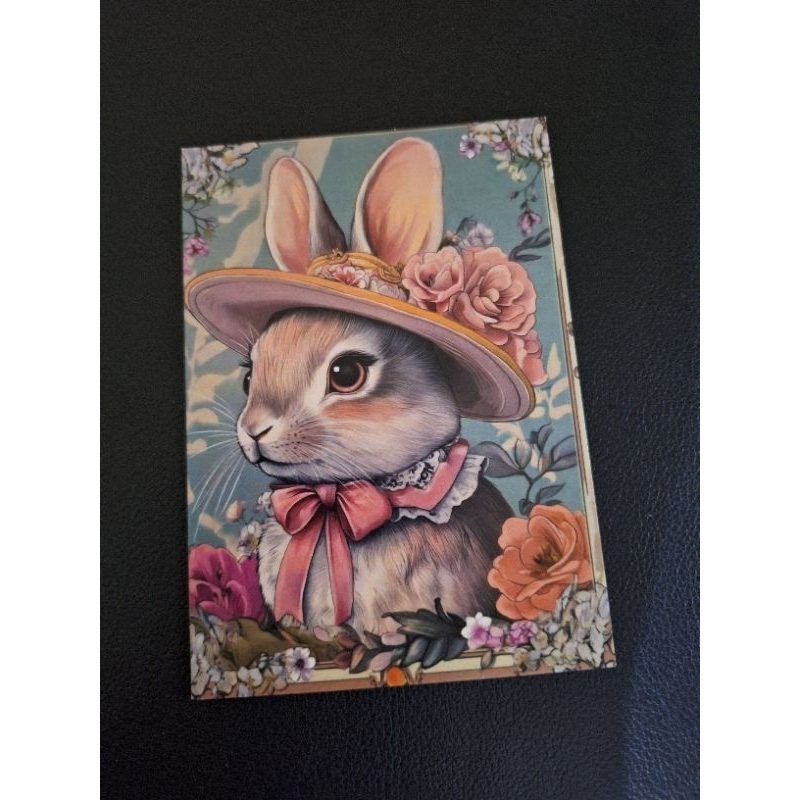 

kartu Pos kelinci paskah/ easter rabbit postcard