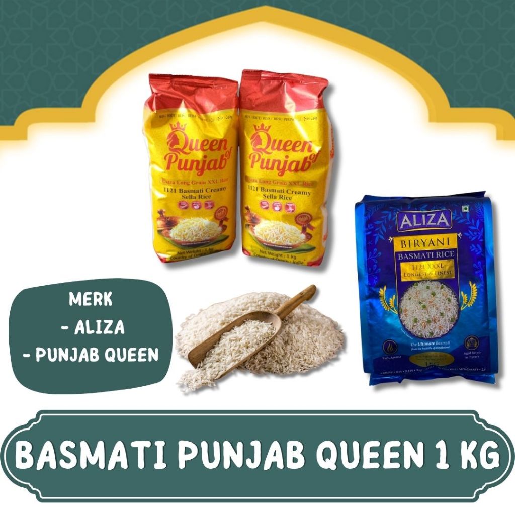 

OLEH OLEH HAJI DAN UMROH BERAS BASMATI ALIZA DAN PUNJAB QUEEN EXTRA LONG NASI KEBULI ASLI MURAH BERAS BASMATI SYIFA 1KG KEMASAN POUCH 1 LITER I BASMATI SUKRIYAH I BASMATI DONMALAI I BASMATI WHITE PEARL 1KG