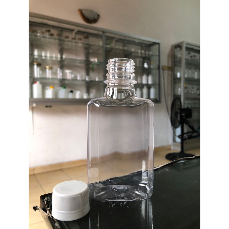 Botol plastik leon 200 ml tebal kemasan minuman kopi botol unik