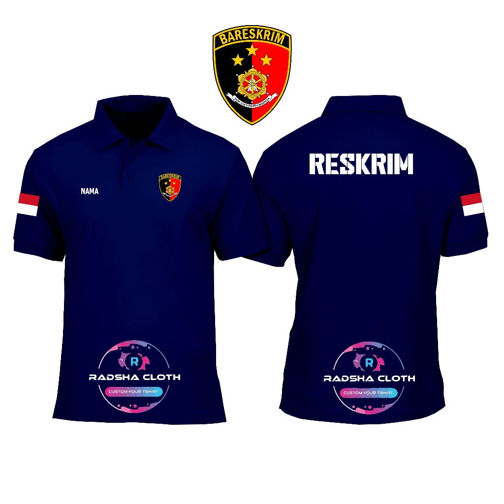 KAOS POLO SHIRT RESKRIM - KAOS POLO RESKRIM - Lengan panjang dan pendek