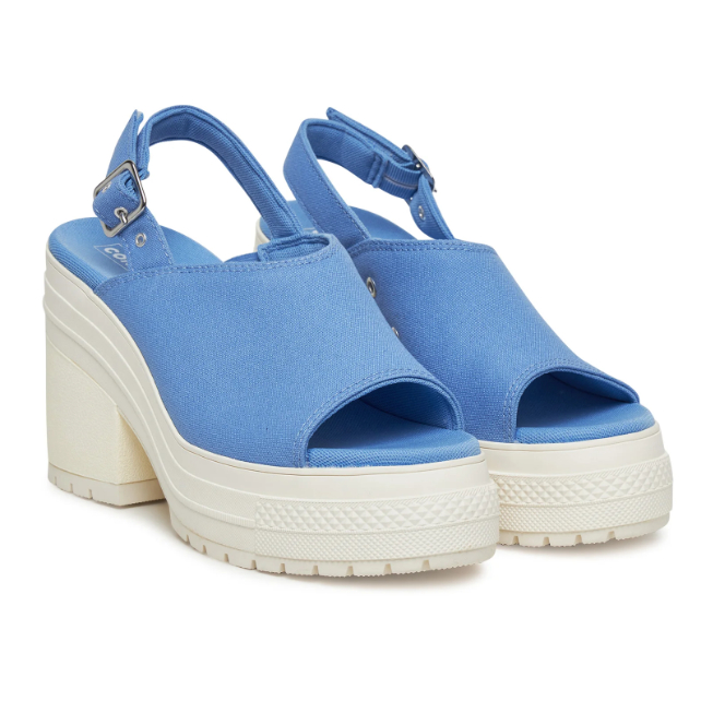 Converse Chuck 70 70s De Luxe Heel Lugged Mule Sandal Platform Strap Canvas Open Sky