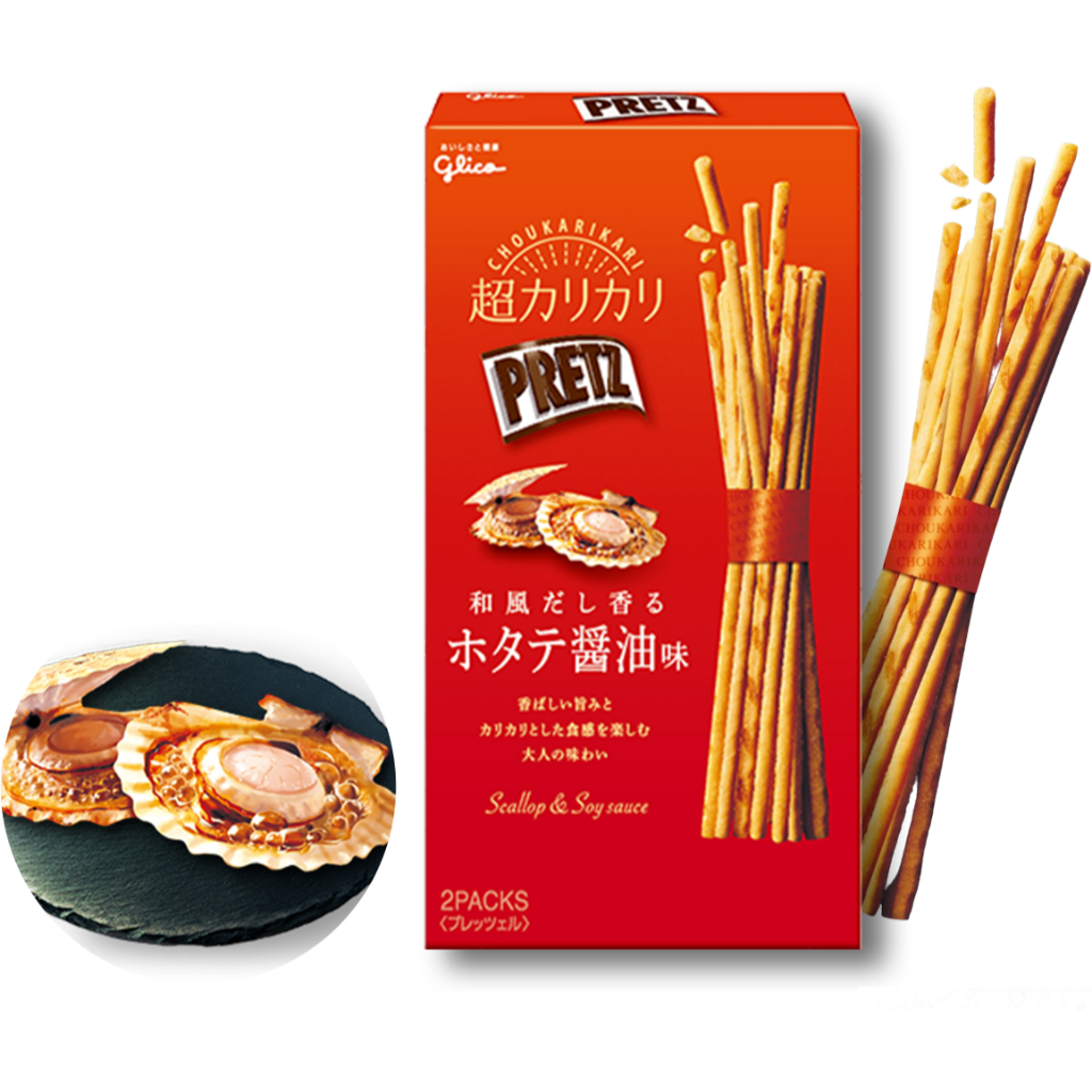 

Glico Pretz Scallop and Soy Sauce Biscuit Stick - camilan / biskuit